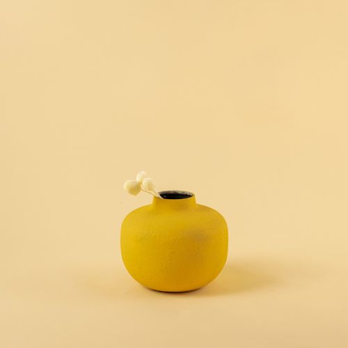 Gharvi Vase - Yellow Lifestyle