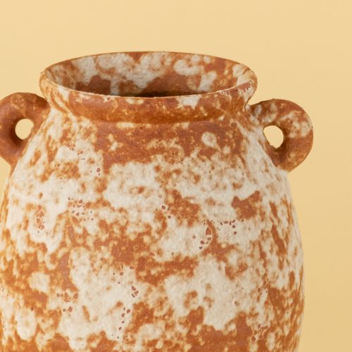 Turkish Terracotta Vase Urn Shape Closeup 1