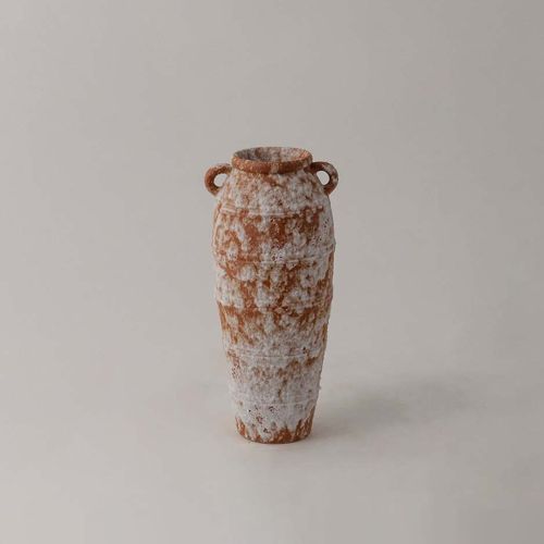 Turkish Terracotta Vase Cylinder Shape