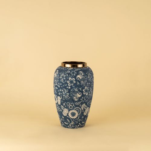 Chinese Blue Retro Vase - Medium