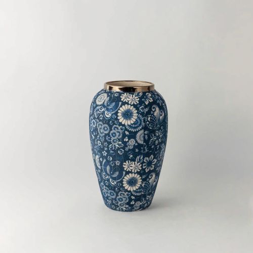 Chinese Blue Retro Vase - Medium