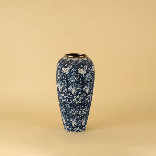 Chinese Blue Retro Vase - Large