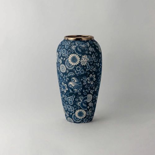 Chinese Blue Retro Vase - Large
