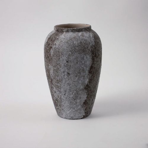 retro stoneware vase medium 