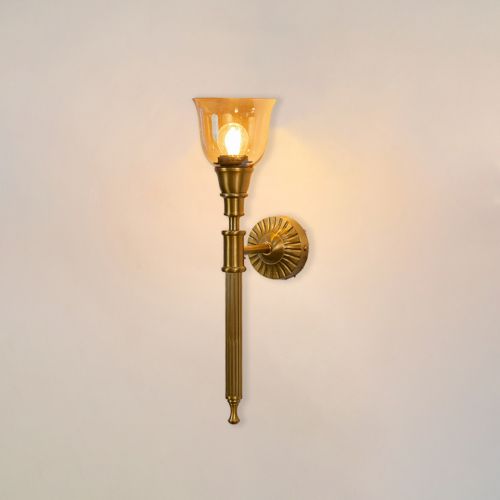 Elysian Brass Wall Sconce - Glass Shade