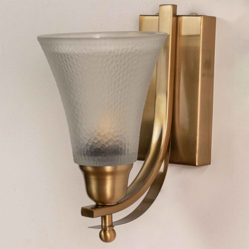 Crown Jewel Brass Sconce closeup