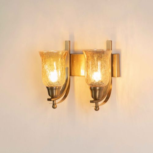 Crown Jewel Brass Double Sconce