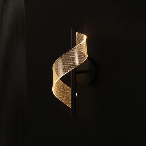 Encino Modern Wall Light -Black  