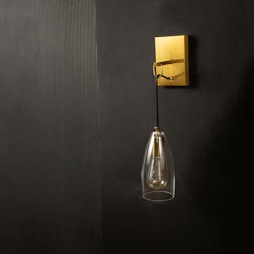 Gentry Suspension Wall LightLight Off Black Background