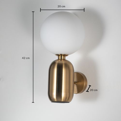 Aballs Wall Light - Gold & White