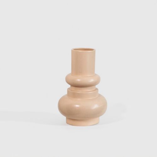 Amida Peach Ceramic Flower Vase