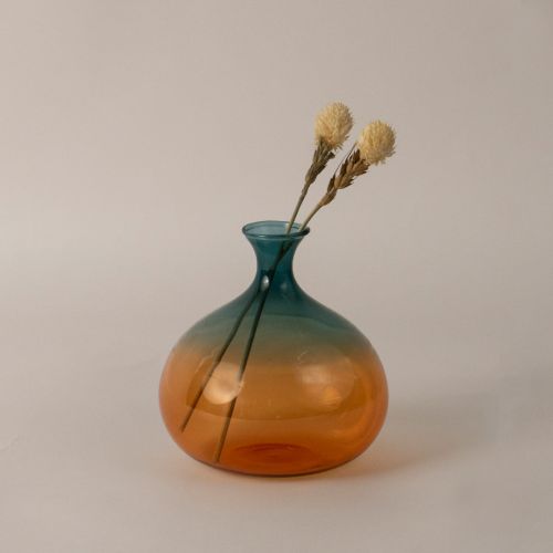 Double Shade Globe Glass Vase