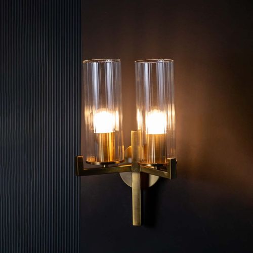 Nordic Style Modern Golden Metal & Glass Light