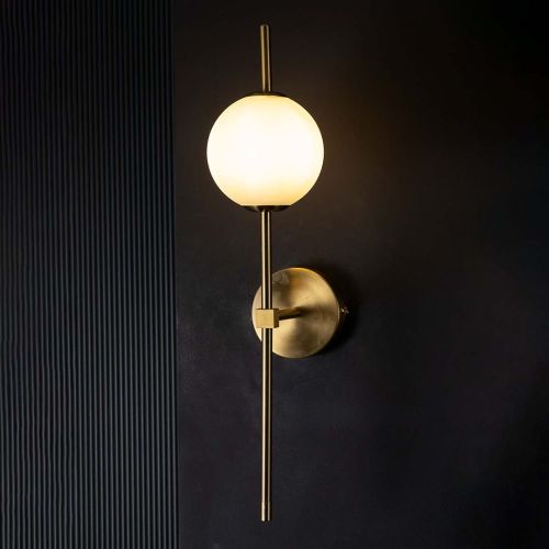 Glass Ball Nordic Golden Wall Lamp