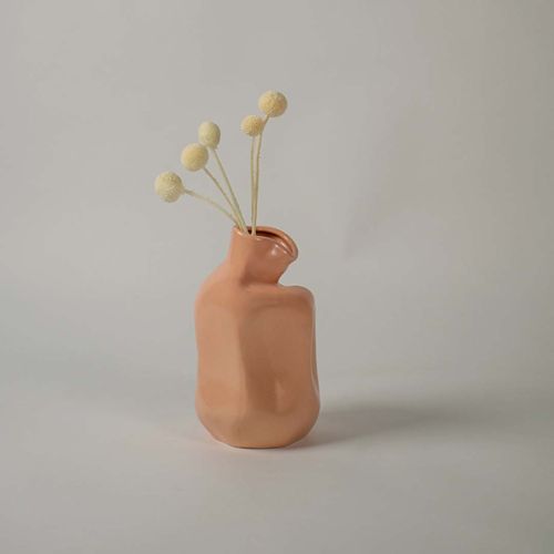 Loka Deco Ceramic Flower Vase - Peach