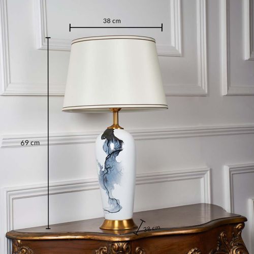 Luxor Ceramic Table Lamp Dimensions