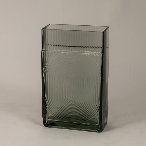 Ribbed Glass Vase - Small
