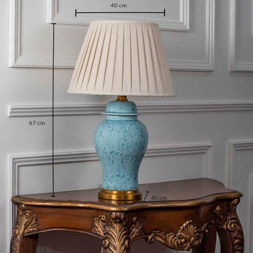 Tulip Decorative Table Lamp - Blue Dimensions