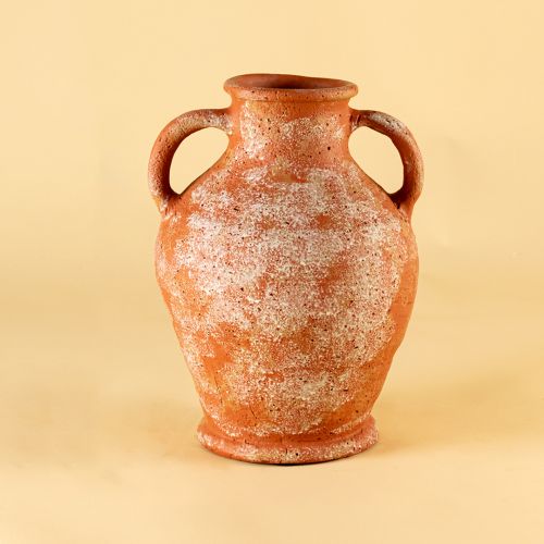 Crackled Terracotta Vase Medium