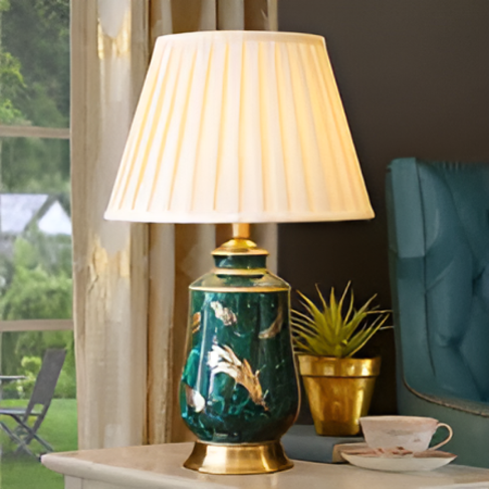 Tuthill Green Ceramic Table Lamp