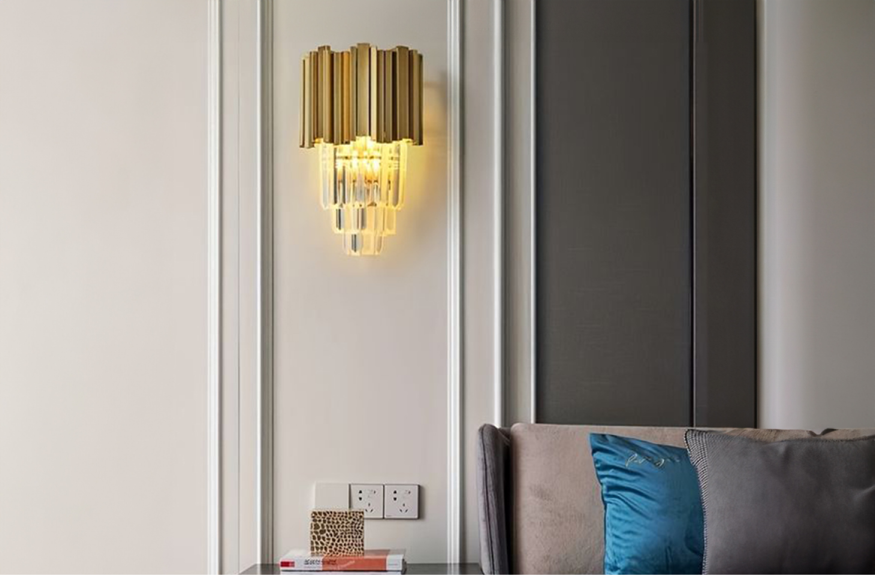 Gold_Crystal_Glass_Wall_Light