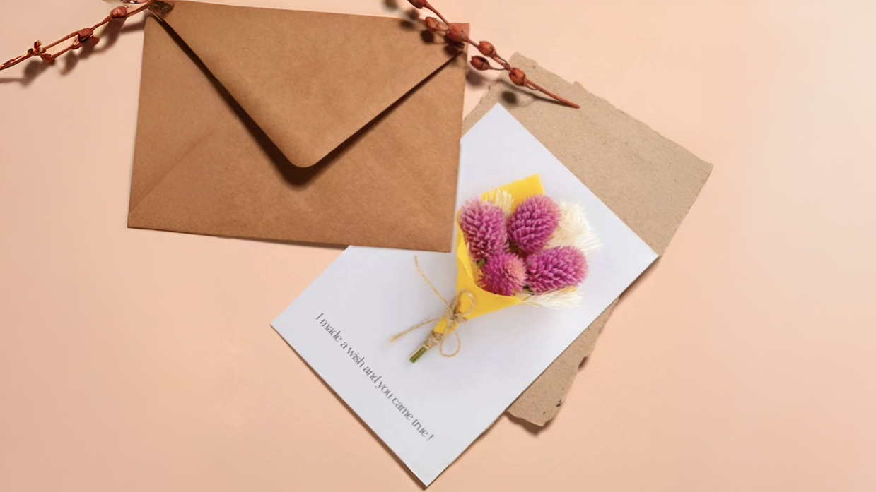 Materials Needed to Create Dried Flower Cards