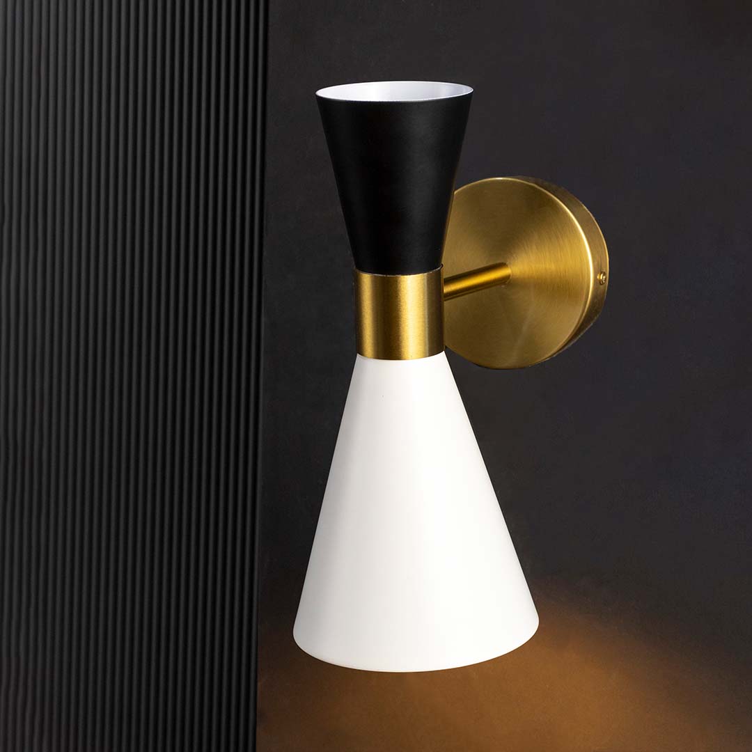 Andrav Black Gold Wall Light