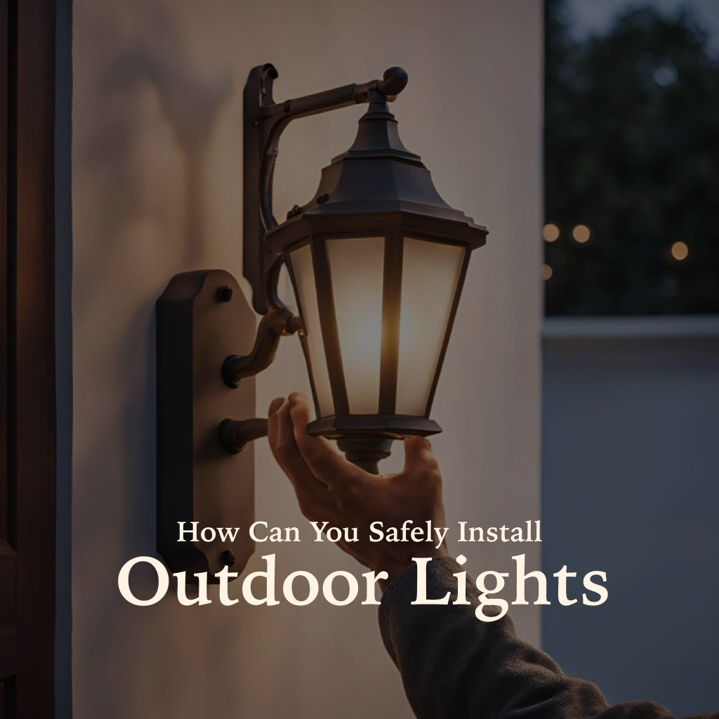 How to Safely Install Outdoor Lights