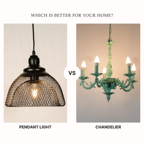 Pendant Lights vs. Chandeliers