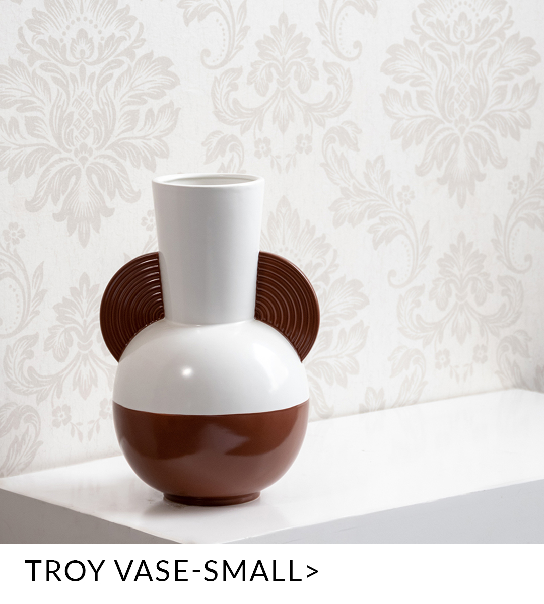 ceramic vase white