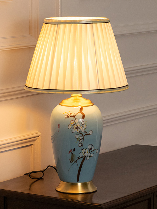 Noir blue ceramic Table Lamp
